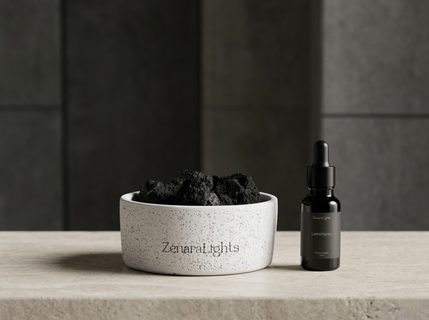 Lavastein Diffusor Weiß