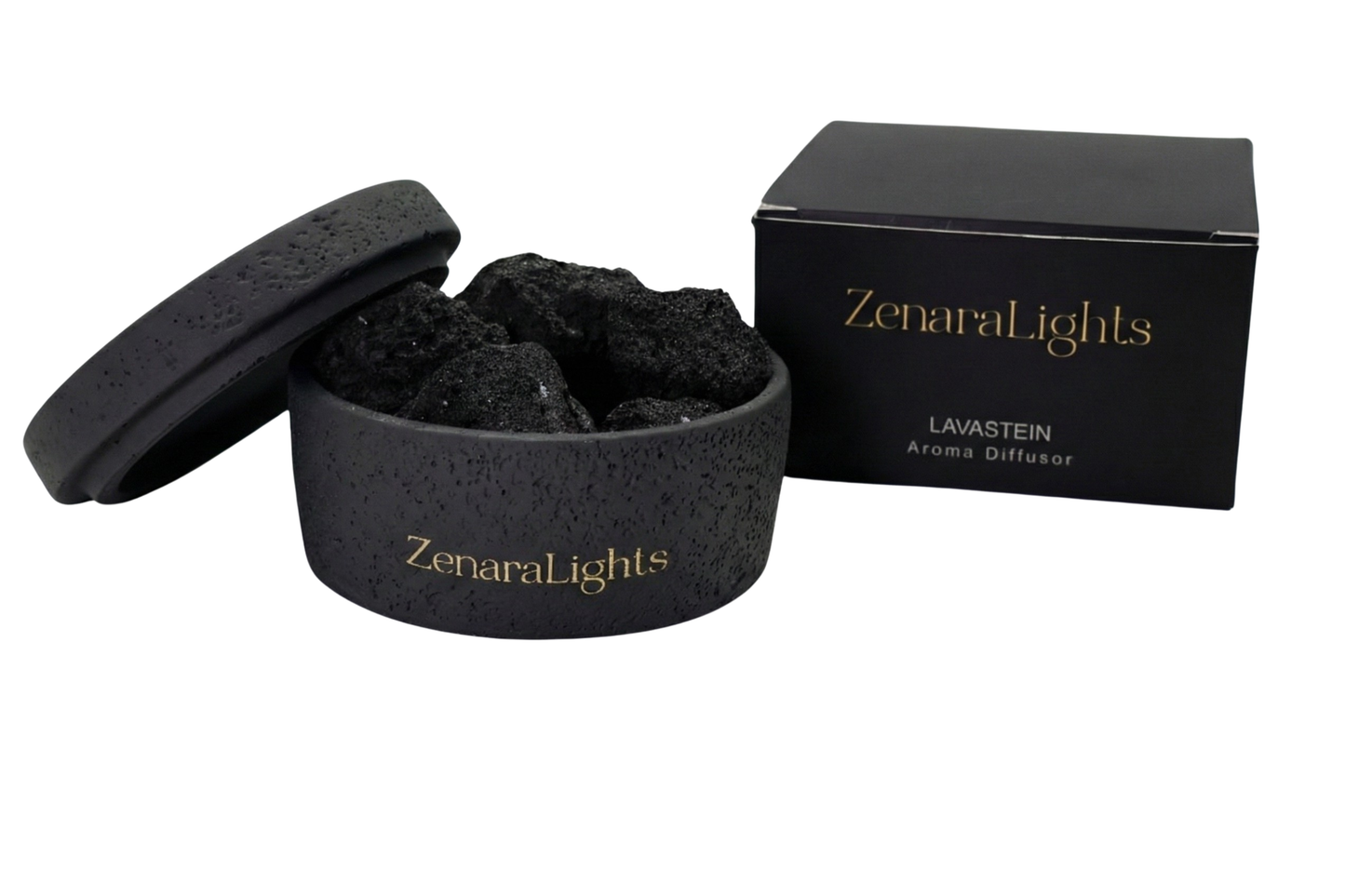 Lavastein Diffusor Schwarz